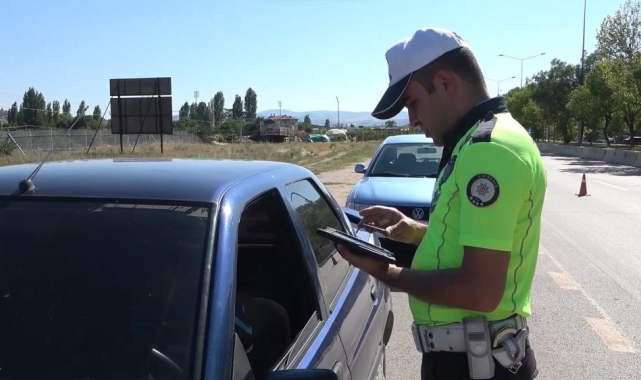 Kırıkkale'de 109 araç trafikten men edildi