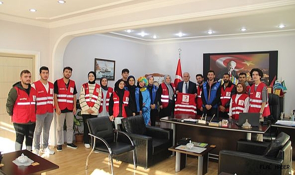 KIZILAY HEYETİNDEN BAŞKAN UZUN'A ZİYARET