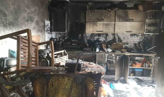 Komşuların dikkati, yangının büyümesini engelledi