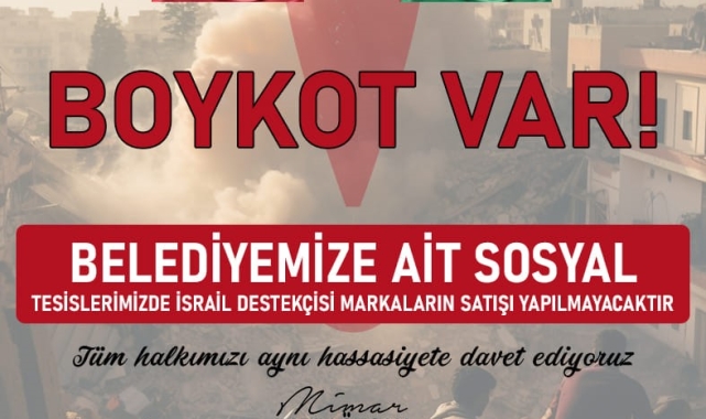Kozan Belediyesi İsrail mallarını boykot kararı aldı