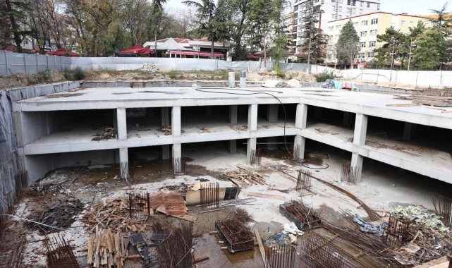 Kütahya'da Kütüphane ve Kültür Merkezi inşaatı hızla sürüyor