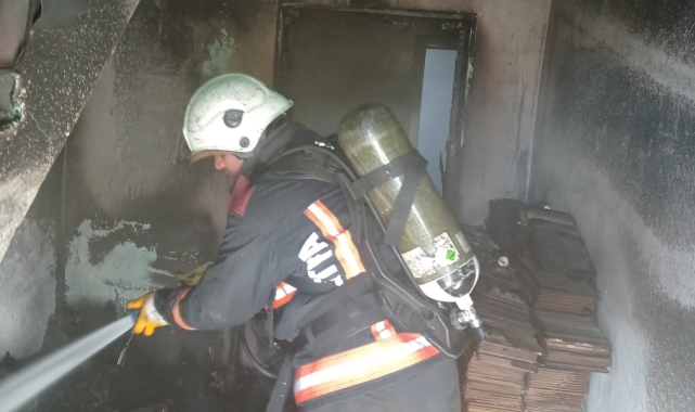 Malatya'da ev yangını maddi hasara neden oldu