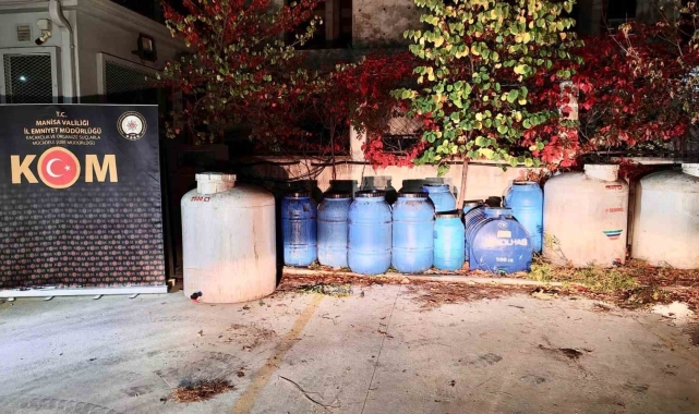 Manisa'da sahte içki operasyonu