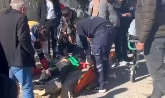 Mardin'de otomobil ile motosiklet çarpıştı: 2 yaralı