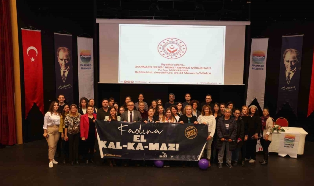 Marmaris'te kadına şiddet konulu panel düzenlendi