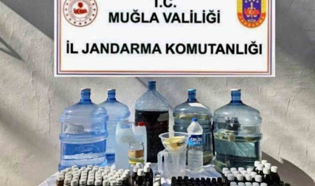 Marmaris'te sahte ve kaçak alkol operasyonu