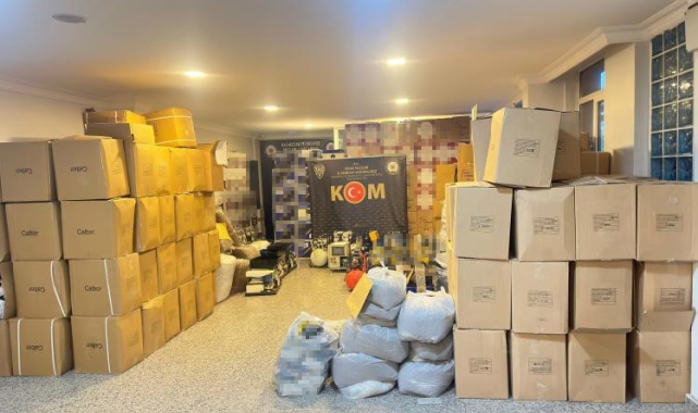 Milyonlarca boş makaron ele geçirildi