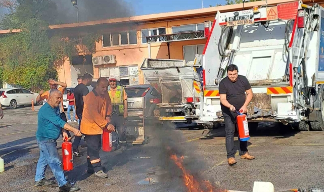 Muratpaşa'da yangın tatbikatı