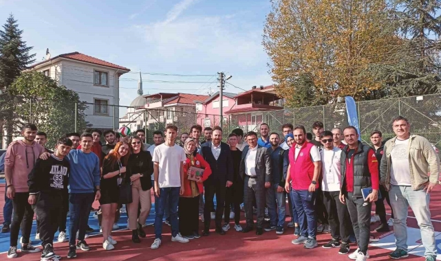 Öğrenciler sınav öncesi sporla stres attı