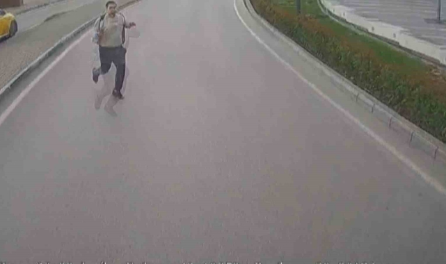 Ölümüne kaçış kamerada...Az kalsın böyle facia yaşanacaktı