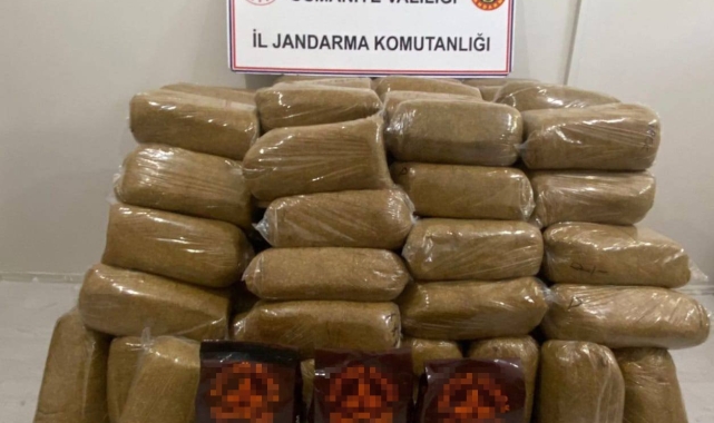 Osmaniye'de 750 kilogram kaçak tütün ele geçirildi