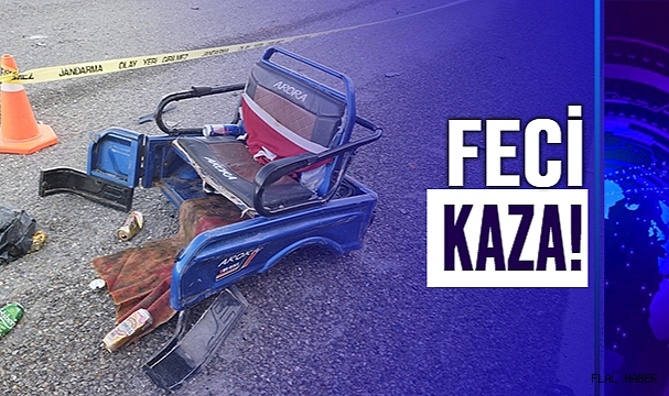 OTOMOBİL MOTOSİKLETE ÇARPTI!