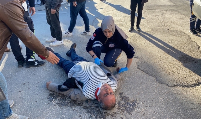 Otomobilin çarptığı yaya ağır yaralandı