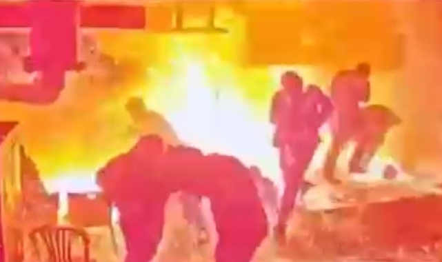 Patlama anı görüntüleri ortaya çıktı
