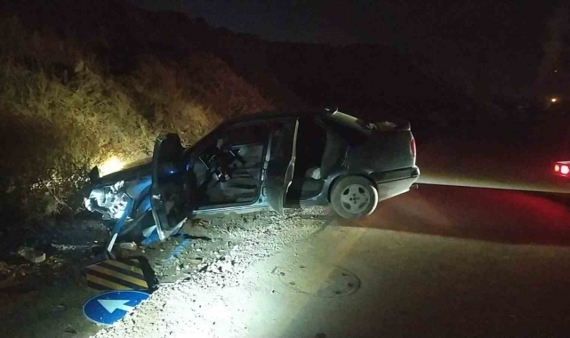 Polisten kaçarken kaza yaptı