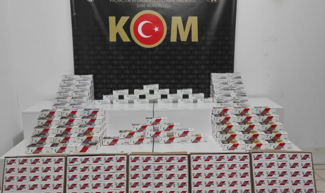 Samsun'da 90 bin sahte bandrollü boş makaron ele geçirildi