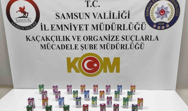 Samsun'da gümrük kaçağı elektronik sigara ele geçirildi