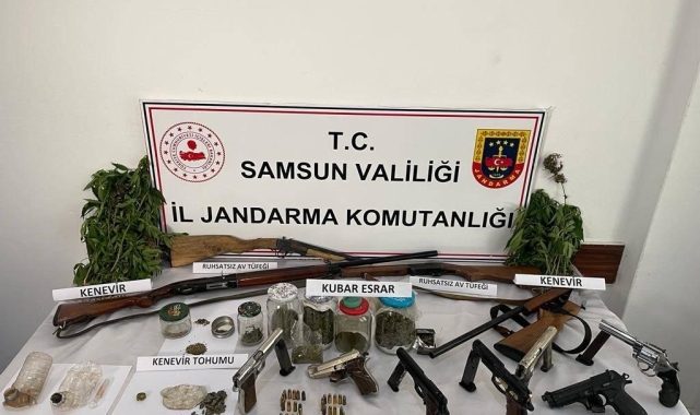 Samsun'da jandarmadan uyuşturucu operasyonu: 3 gözaltı