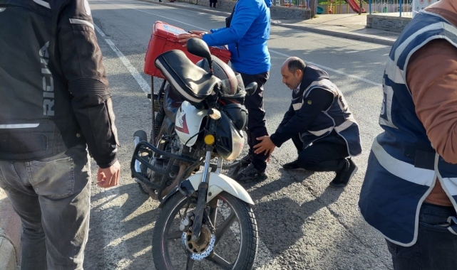 Samsun'da polisten motosiklet uygulaması