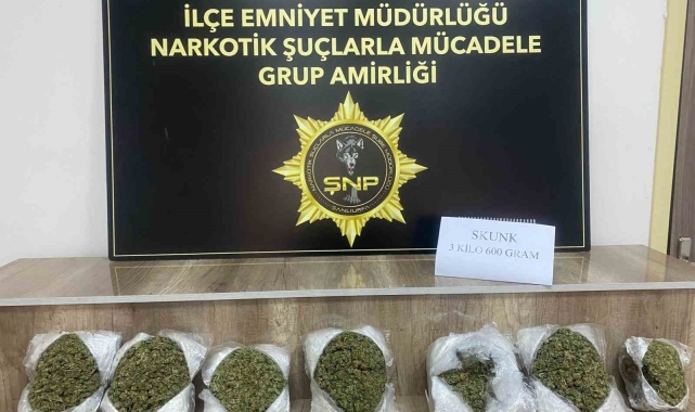 Şanlıurfa'da 3 kilo 600 gram uyuşturucu ele geçirildi