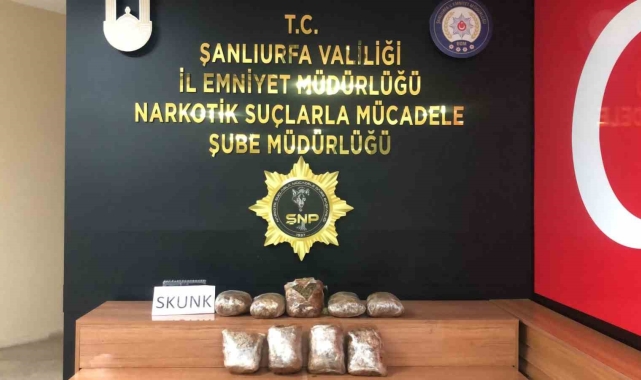 Şanlıurfa'da 4 kilo 400 gram uyuşturucu ele geçirildi