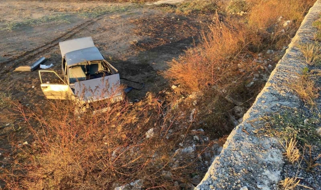 Şarampole düşen araçtaki 5 kişi yaralandı