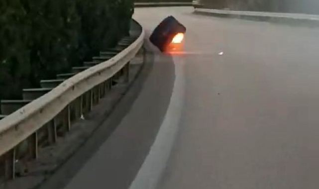 Seyir halindeki kamyonun tekerleği uçtu, facianın eşiğinden dönüldü