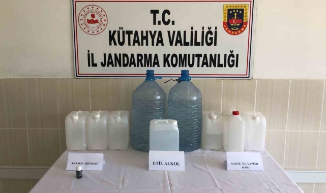 Simav'da sahte alkollü içki operasyonu