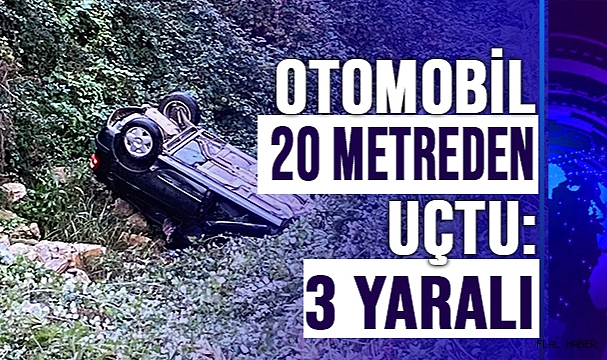 SİNOP'TA OTOMOBİL ŞARAMPOLE UÇTU!