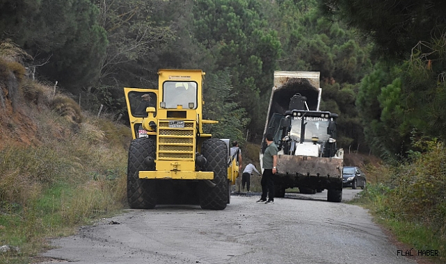 SİNOP’TA SICAK ASFALT ÇALIŞMALARI
