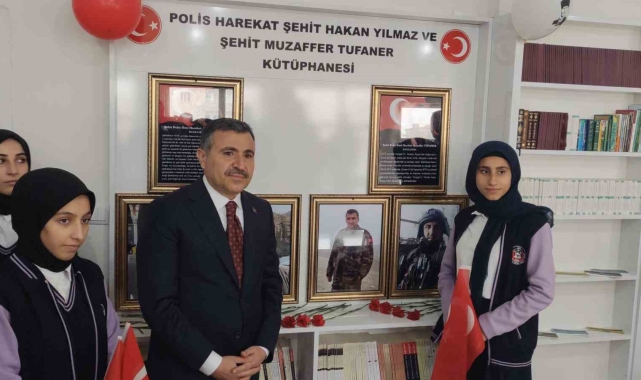Şırnak'ta şehit polisler adına kütüphane açıldı
