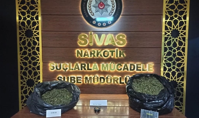 Sivas'ta kilolarca uyuşturucu madde ele geçirildi