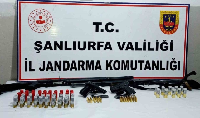 Siverek'te asayiş denetimlerinde 8 adet silah yakalandı