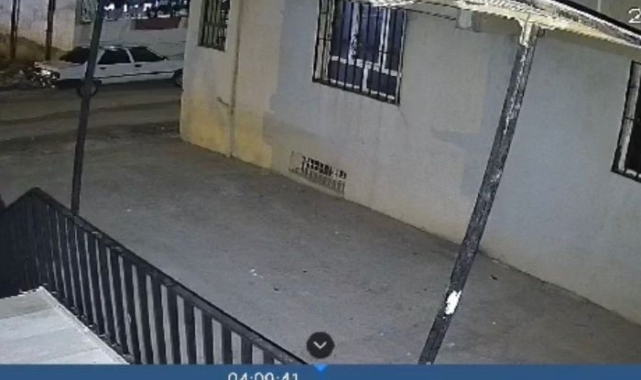 Siverek'te motosikletin çalınma anı güvenlik kamerasında