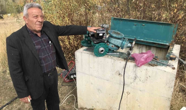 Sulama sahalarında suyun verimli kullanımı için kartlı sayaç