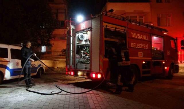 Tavşanlı&#039;da korkutan yangın