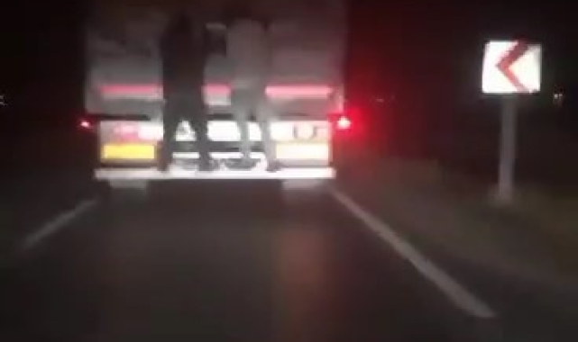 Tehlikeli yolculuk kamerada