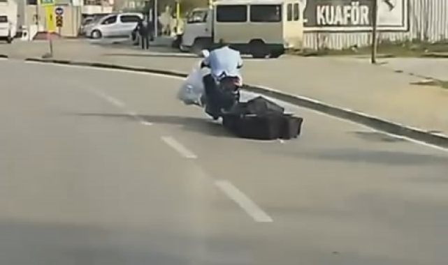 Tehlikeli yolculuk kamerada