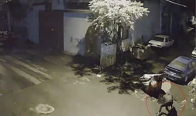 Tekirdağ'da rögar hırsızı kamerada