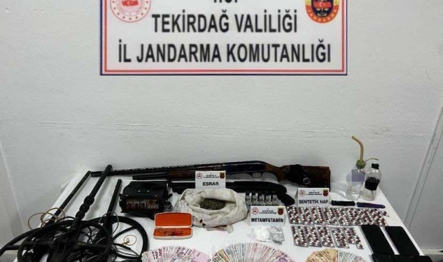 Tekirdağ'da uyuşturucu operasyonu: 8 gözaltı