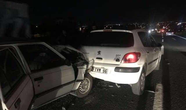 Tekirdağ'da zincirleme trafik kazası: 2 yaralı