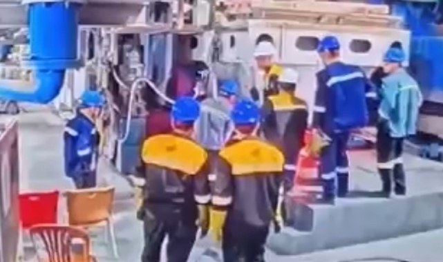 Tosyalı Demir Çelik Fabrikası'nda meydana gelen patlamanın yeni görüntüleri ortaya çıktı