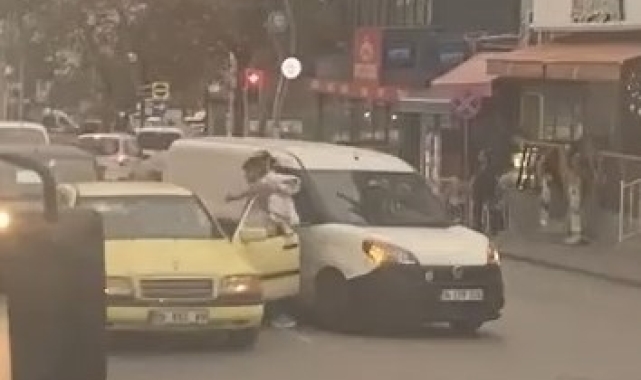 Trafikte tartıştığı sürücüye böyle saldırdı