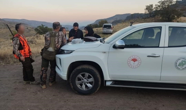 Tunceli'de kınalı keklik avlayan 2 kişiye işlem yapıldı
