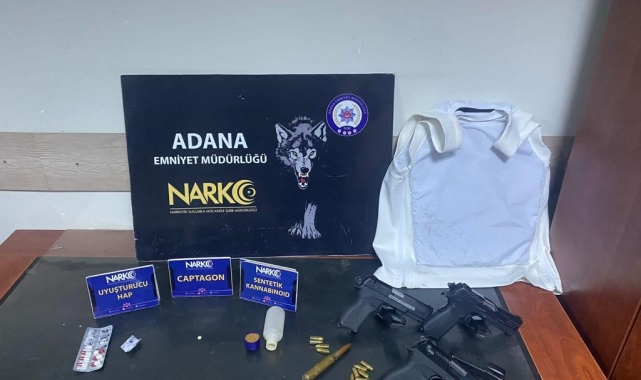 Uyuşturucu operasyonunda uçaksavar mermisi ve çelik yelek ele geçirildi