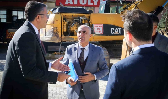 Vali Ali Çelik, kamu yatırımlarını denetledi