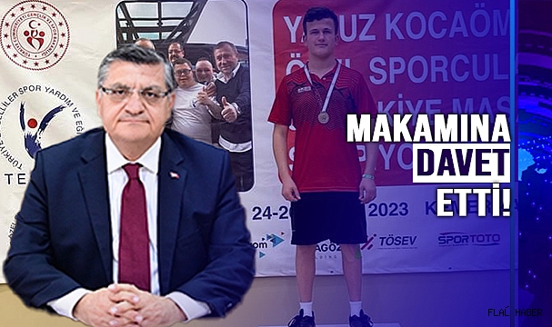 VALİ ÖZARSLAN’DAN MASA TENİSİNİN EFE’SİNE DAVET!