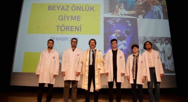 Veteriner hekim adayları beyaz önlüklerini giydi