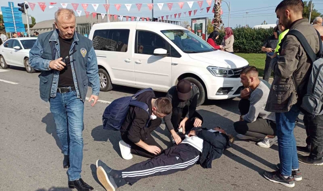 Yaya geçidinde kaza: 1 yaralı
