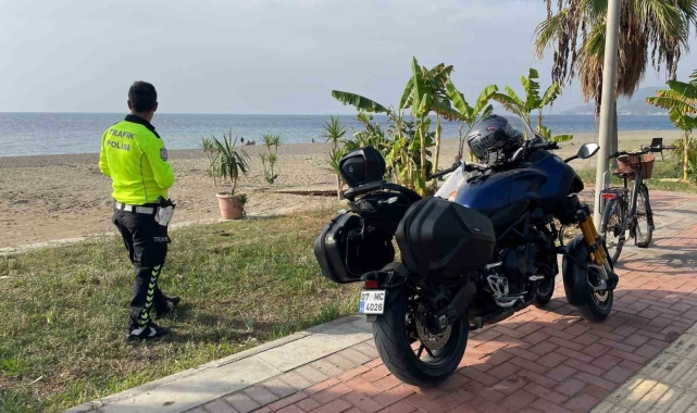 Yaya yolunda gezen 3 motosiklete 40 bin TL ceza